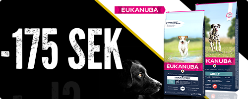 175 SEK rabatt på Eukanuba hundfoder